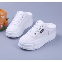 Zapatillas de malla para mujer, zapatos informales transpirables, ahuecados, versátiles, para exteriores, color blanco - details 4