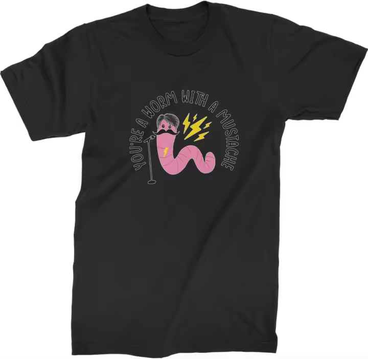 You're A Worm with A Mustache Tom Scandoval camiseta para hombre - 1