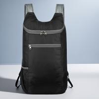 Bolsa Plegable para Viajes al Aire Libre, Paquete de Color Beige Claro Almacenable, Mochila Pequeña Portátil y Multifuncional Ultraligera - details 13