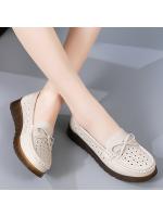 Zapatos Tods para mujer, primavera y verano 2025, zapatos de baile planos, huecos y poco profundos, cómodos, de suela suave, de moda, para madres de mediana edad y mayores. . - details 4
