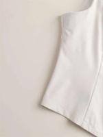 Suéter sin mangas de verano de Color sólido para mujer, chaleco, abrigo, temperamento superior de moda para ir al trabajo, chaleco cansado con botones y V - details 19