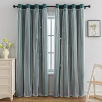 Cortinas de dormitorio opacas aislantes de doble capa con gafas de protección UV, 1 pieza - details 26
