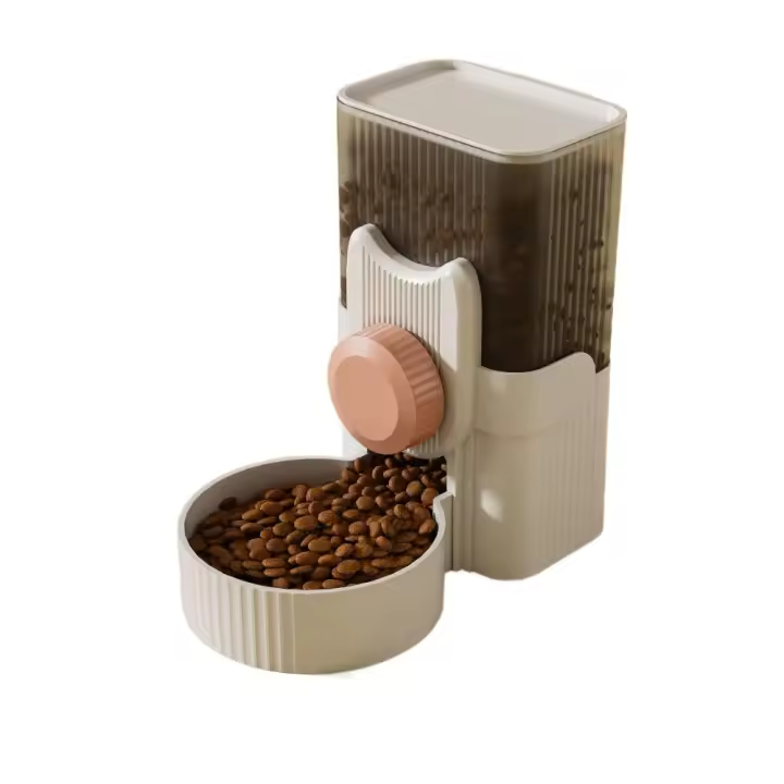 Cuenco de alimentación para gatos ajustable, práctico cuenco de agua extraíble de plástico para cachorros, jaula para perros Multicolor de gran capacidad, cuenco colgante para pájaros - 1