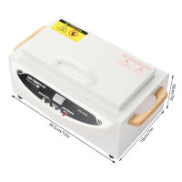 Esterilizador de aire caliente para estudio de uñas, 500W, desinfección, cosmético, 0-250 °C - details 1