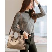 Bolso de mano de cuero de alta calidad para mujer, Cartera de diseñador de lujo de gran capacidad, Bandera de hombro, informal - details 8