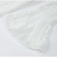 Vestido largo acampanado de manga larga con corte elegante, Vestidos ceñidos con hombros descubiertos y cordones para mujer, prendas de vestir para mujer 2025 - details 5