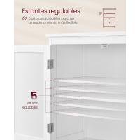 Mueble de Baño Almacenamiento Regulable Armario de Cocina con 2 Cajones y 2 Puertas - details 4