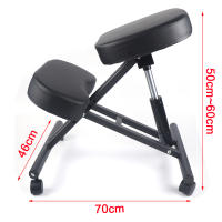 Silla neumática ergonómica para arrodillarse, taburete ajustable para corrección de postura con cuatro ruedas fáciles de enrollar, soporta hasta 250 libras - details 10
