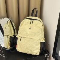 Mochila deportiva de nailon pequeña y sencilla, bolso de hombro de Color sólido de estilo coreano, bolso de mano, mochila Retro para niñas - details 8