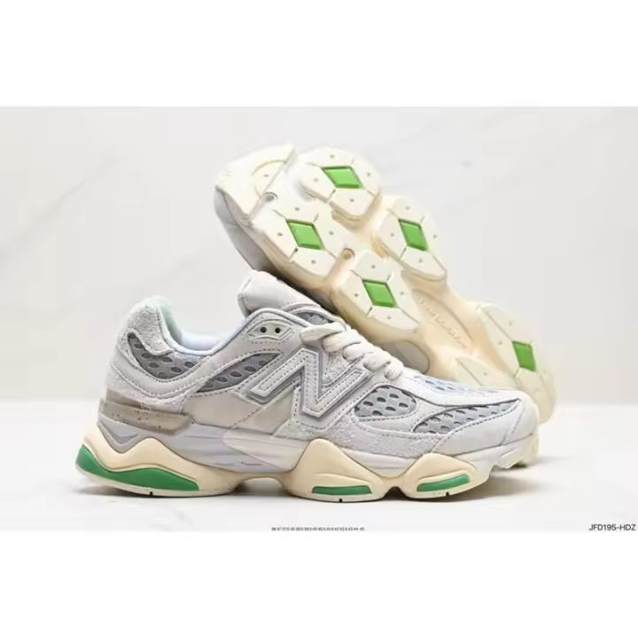 Leten Bricks u0026 Wood x new NB 9060 U9060BW1 tela de malla de gamuza en color beige verde medio ZQDP Zapatos de trabajo - 1