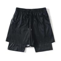Pantalones Cortos de Compresión Y2K con Estampado de Calavera Ropa de Gimnasio 2-en-1 para Hombres - details 10