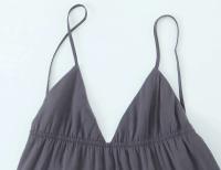 Vestido MIDI sin mangas y espalda descubierta Cuello en V, estilo verano 2025 para mujeres - details 3