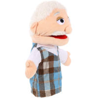 Marionetas de mano de felpa suave para miembros de la familia, estilo, abuelos, abuelo, profesores, padres - details 5