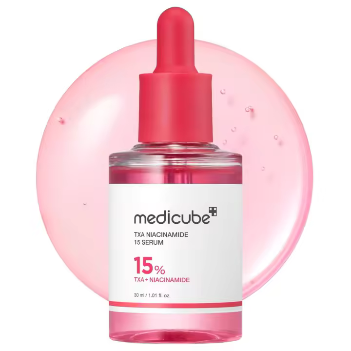 Medicube TXA+Niacinamide 15% suero facial brillante para después del punto todo en uno cuidado diario coreano de la piel tono, textura y piel desiguales - 1