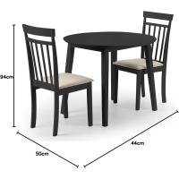 Juego de 2 sillas de comedor Coast, gris - details 28