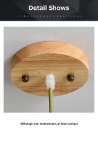 Tomaxin Lámpara de bambú Colgante de cables con arte de bambú sencillo zen para sala de té de casa de familia Garantía de 1 año - details 11