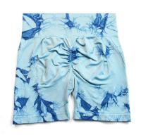 Nuevos pantalones cortos de yoga teñidos anudados, monos de mujer, monos deportivos de punto sin costuras para correr al aire libre, pantalones elásticos de cintura alta con - details 7