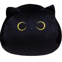 Muñeco de peluche de gato negro para niña, juguete pequeño con colgante, almohada, cojín, regalo, 10/30CM - details 3