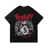 Top casual de algodón peinado de 170g con diseño de estampado creativo de bolso de ángel de verano unisex - details 1