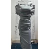 2025 vestido plisado de hombro de una palabra de primavera, falda de fondo dividida delgada y delgada, vestido, vestido largo - details 48