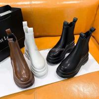 Modelo de llegada: tacones altos de marca para mujer, piel Oxford, botas Chelsea, precio bajo de invierno para mujer - details 3