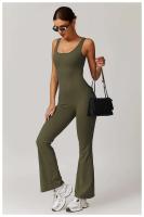 Conjunto de Yoga Ouwu Mono Deportivo para Mujeres Ropa de Gimnasio de Bolso Trasero Moda Deportiva - details 13