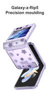 Funda trasera de PC dura galvanizada de alta calidad para Samsung Galaxy Z Flip 5 4 3, estrellas de moda de lujo - details 7
