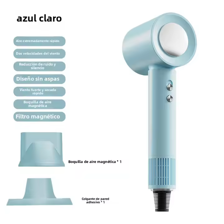 Secador de Pelo de Alta Velocidad Secador Doméstico de Iones Negativos sin Hojas para el Cuidado del Cabello Secador de Pelo Frío y Caliente de Alta Potencia para Estilistas - 1