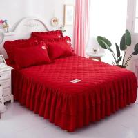 Funda de colchón de lujo para pareja, colcha de falda con volantes, elástica, ajustada, individual y doble, sábana para 2 personas, 150, 180x200 - details 13