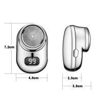 Mini Afeitadora eléctrica portátil, maquinilla de afeitar con pantalla Digital inteligente, USB, con espejo, para amante, marido, novio - details 2