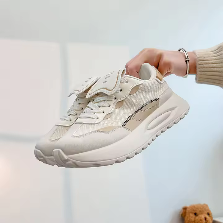 Zapatillas de Plataforma de Estilo Coreano para Primavera 2025 Zapatillas de Correr para Estudiantes Aumento de Altura Moda para Mujeres - 1