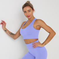 Nessaj-Sujetador deportivo sin costuras para mujer, Top corto de color sólido para yoga, ropa activa para gimnasio, chaleco deportivo - details 11