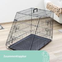 KERBL PET Jaula para Transporte, Plegable, Negro, 76 x 54 x 64 cm, 2 Puertas - details 5