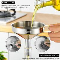 Cuchara Walfos de acero inoxidable 3 piezas con filtros desmontables y cepillo de limpieza ideal para transferir líquidos aceites jams ingredientes secos y polvo utensilio de cocina especializado - details 9
