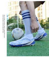 Zapatos de fútbol de marca para hombre, botas de fútbol de tobillo alto, calzado deportivo de entrenamiento, tacos cómodos, zapatillas de deporte FG/TF Match - details 19