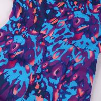 2025 Vestido de verano para mujer, azul, estampado, cuello en V, ceñido, ceñido a la cadera, manga corta - details 20