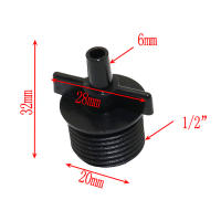 Conectores rápidos de agua de 1/2 ", rosca macho a 6mm, accesorios de tubería de riego para jardín y agricultura, conectores de boquilla atomizadora, 20 Uds. - details 1