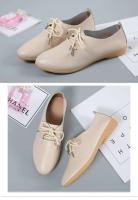 Mocasines de verano de cuero genuino, mocasines informales, calzado de mujer con punta suave y puntiaguda, zapatos planos para mujer - details 16