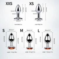 Juguete sexual anal de acero inoxidable Leten con tapón anal de cristal en forma de corazón para orgasmo masculino, consolador anal, próstata, producto para adultos gay. - details 4