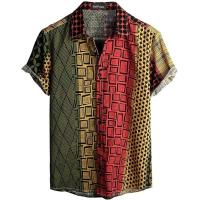 Camisa hawaiana de manga corta con estampado 3D de roles informales para hombre, botones, TRCAL, playa - details 6