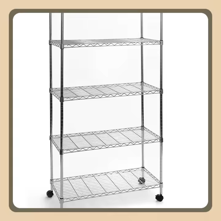 SHE14305ZB Estantería con 5 baldas, Metal galvanizado, 76,2 x 35,6 x 152,4 cm, Plateado - 1