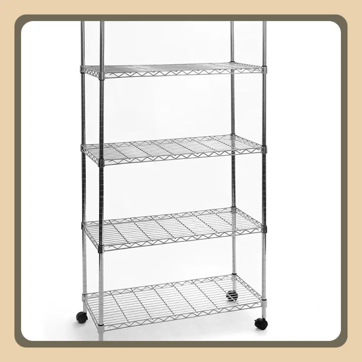 SHE14305ZB Estantería con 5 baldas, Metal galvanizado, 76,2 x 35,6 x 152,4 cm, Plateado - 1