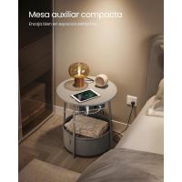 Mesa Lateral Redonda Moderna Espaciosa para Sala de Estar, Dormitorio, Mesita de Noche - details 12