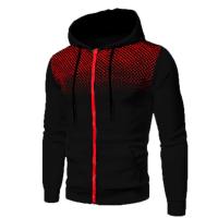 Men's Autumn Hooded Jacket Long Sleeved Pullover Hoodie Zip Up Cardigan Cotton Hooded Sweatshirt Coat - details 4