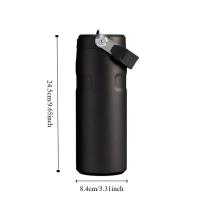 Vaso deportivo con aislamiento de acero inoxidable, a prueba de fugas, taza térmica de 16oz, taza de viaje de doble capa para coche - details 0