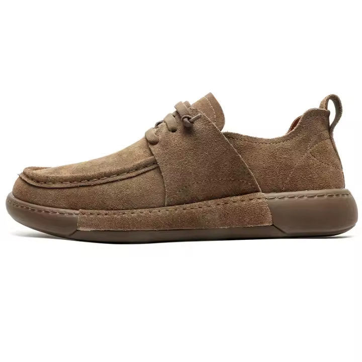 Mocasines, cordones elásticos, cómodos y versátiles, piel de cerdo transpirable, desodorante absorbente del sudor en el interior - 1
