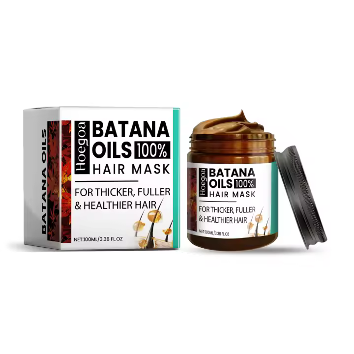 HOEGOA Batana Mask Care Mejora la calidad nutritiva del cuero cabelludo aceite esencial hidratante y suave para el cabello - 1