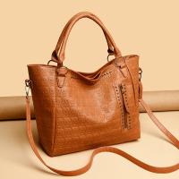 Bolso De Mano Grande De Cuero PU Con Estampado De Cráneo Punk Y Estacas Bolso De Hombro Gótico Para Mujer Bolso Transversal De Moda - details 1