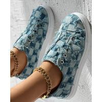 Zapatos de lona informales para mujer, zapatos planos de moda para actividades al aire libre, zapatos femeninos - details 1