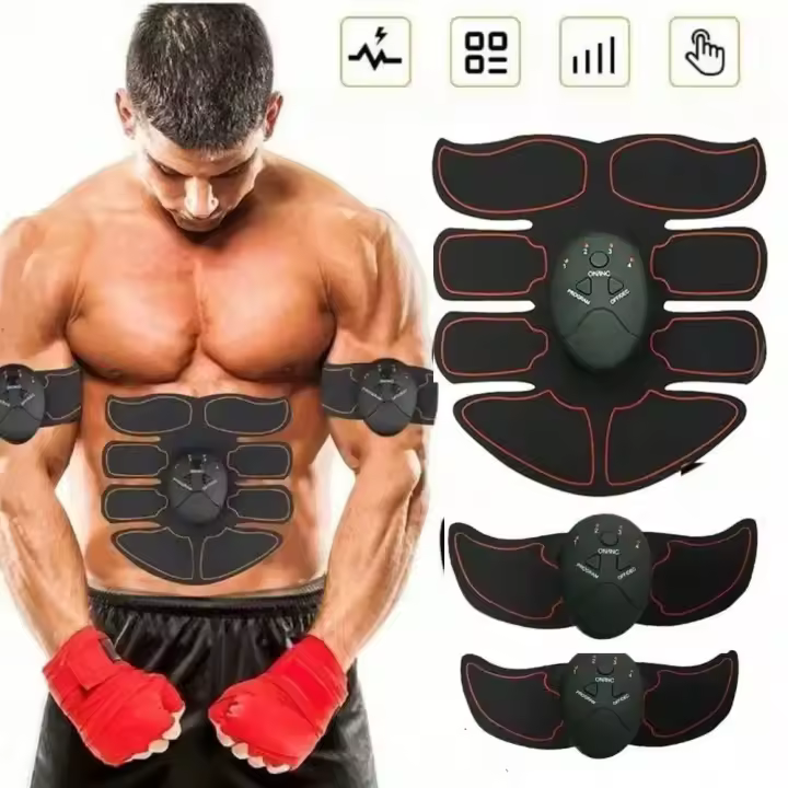 Tonificador Muscular Eléctrico Equipo De Ejercicio Abs Estimulador Baterías Operadas (AAA Requeridas) Relajación Y Masaje Corporal - 1